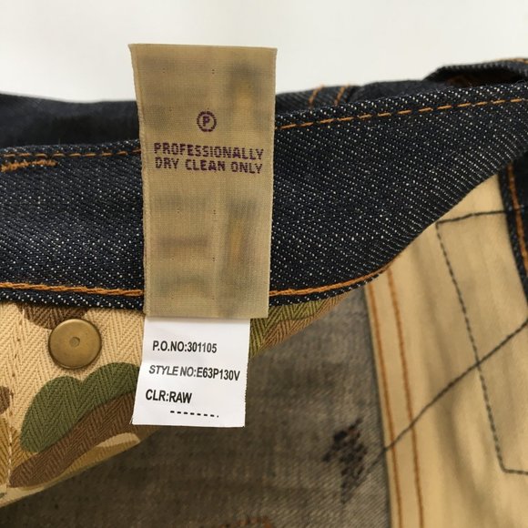 PRPS Straight 13.75 oz Raw Selvedge Button Fly Jeans Men's 29 - Picture 8 of 12